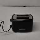 Toastmaster 2-Slice Cool Touch Toaster, black with stainless accent