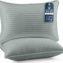 Utopia Bedding Bed Pillows for Sleeping Standard Size (Light Grey), Set of 2, Cooling Hotel Quality, for Back, Stomach or Side Sleepers