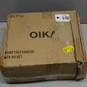 OIKA Heavy Duty Hangers 50 Pack - No Shoulder Bump Plastic Hangers for Sweaters, Coats & Clothes, 11 lbs Weight Capacity, Non-Slip, 17.8 Inch- Grey (Gray)