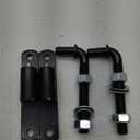 2 Pack Steel J-Bolt Hinge with Plate,Heavy-Duty Welded Hingefor Doors Gates,Heavy-Duty Driveway Gates for Welding on Larger Iron or Steel Gates(Silver,A-5/8)