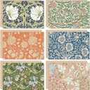 Whaline 48 Pcs William Morris Thank You Cards Greeting Cards Vintage Floral Note Card with Envelope Sticker for Baby Shower Birthday Wedding Party Invitation Supplies, 4 x 6 Inch