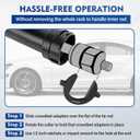 Inner Tie Rod Removal Tool, Master Inner Tie Rod Tool Set with 12 Crowfoot Adapters & 1/2 Inch Drive Tube for Tie Rods Remove & Install Suitable for Domestic & Import Cars
