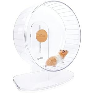 Niteangel Super-Silent Hamster Exercise Wheels - Quiet Spinner Hamster Running Wheels with Adjustable Stand for Dwarf Syrian Hamsters Gerbils Mice Or Other Small Animals