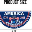 USA 250th Anniversary Flag Bunting, 2 Pcs 2 x 4 FT 1776-2026 250 Years American Patriotic Banner, 4th of July Party Decorations, Indoor Outdoor Hanging Decor, American Independence Decor