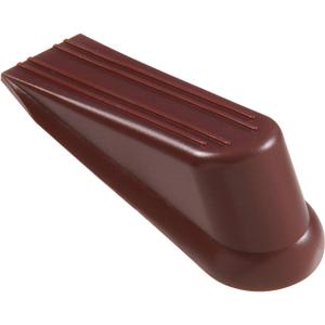 Hardware Essentials 851229 Floor Door Stops Wedges Brown 4" - 2 Pack