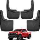 Mud Flaps for Trucks | Fits 2015-2020 Ford F150 with Fender Flares, Front & Rear Splash Mud Guards, 4PC-Black