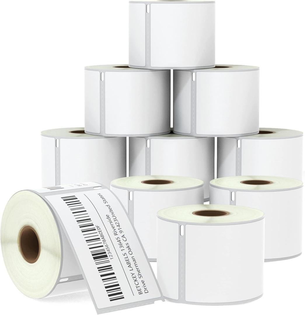 BETCKEY - Compatible DYMO 30256 (2-5/16" x 4") Shipping Labels, Perforated, Compatible with DYMO Labelwriter 450, 4XL, NOT FIT 550 & 5XL [2 Rolls/3000 Labels]