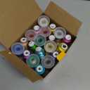 New brothread 20 Assorted Colors Metallic Embroidery Machine Thread Kit 500M (550Y) Each Spool for Computerized Embroidery and Decorative Sewing