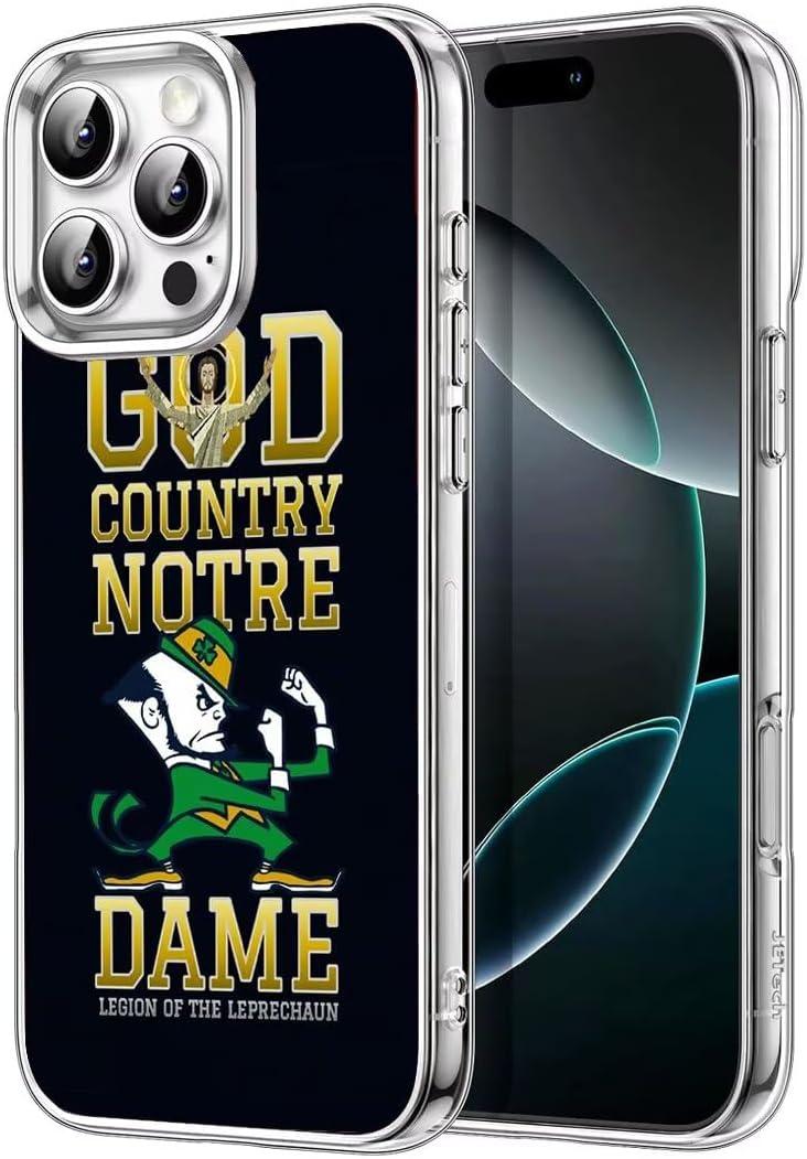Phone Case Notre Charm Dame Shockproof Fighting Bumper Irish Compatible with iPhone 11 Pro Soft TPU Protective Case Clear (Transparent-3)