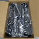 48 Pack Champagne Flutes, 6 OZ Plastic Glasses - Reusable, Elegant for Wedding Reception, Birthday, Toasting, Parties - Vintage Mimosa Stemware with Long Stem, Party Bar Supplies, Vibrant Black