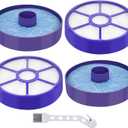 2 Pack Pre-Motor Filter & Post-Motor Exhaust HEPA Filter Replacement for Dyson DC33 Multi Floor, DC33 Total Clean, and DC33 Exclusive Vacuum Cleaners, Replace Part # 919563-02 & 921616-01