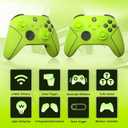 SZDILONG 2.4GHz Wireless Controller for Xbox Controller, Xbox One Series X|S Consoles, PC Windows, Steam, with 7 Colors RGB Light/1000mAh Battery/Programmable/Turbo, Dual Vibration/3.5mm Audio Jack (Yellow)