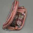 3 Pockets Clear Bag for Stadium Events with 2 Long Straps Sling Backpack Fanny Pack Concert Crossbody Purses for Women