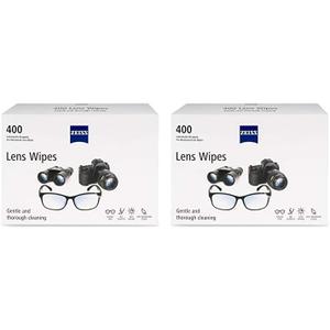 Zeiss Pre-Moistened Lens Cleaning Wipes, 400 Count (Pack of 2)
