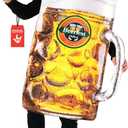 Morph Men's Beer Costumes for Adults Inflatable Stein Beer Halloween Costumes for Men Oktoberfest Alcohol Costume