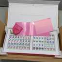 American Mahjong Tile Set, 160 Rose Pink 4-Layer Mahjong Game Set with 4 Dice with Pouch, Gift-Ready Storage Box, Mahjong Tile Set American, Mahjong Set American, Mahjong Tiles, Mahjong
