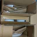 Famiware Saturn Dinnerware Sets, 12 Pieces Dish Set, Plates and Bowls Sets for 4, White