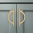 Amerdeco 10 Pack Champagne Bronze Cabinet Pulls 5 Inch(128MM) Hole Centers Kitchen Cabinet Handles Hardware Kitchen Handles for Cabinets Cupboard Handles Drawer Pulls