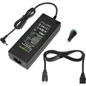 AC 100-240V to DC 12V 10A Power Supply Adapter Converter Transformer 12 Volt 10 Amp 120W with 5.5mm x 2.5mm /2.1mm DC Output Jack for 12V 5050 3528 LED Strip Light CCTV Cameras 3D Printer