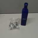 VICUKIE Glass Oil and Vinegar Dispenser Set For Kitchen, 17oz Glass Olive Oil Dispenser Bottle with Pour Spout, Farmhouse Olive Oil Dispenser Bottle For Kitchen, Unique Navy Blue Decor (2 blue)