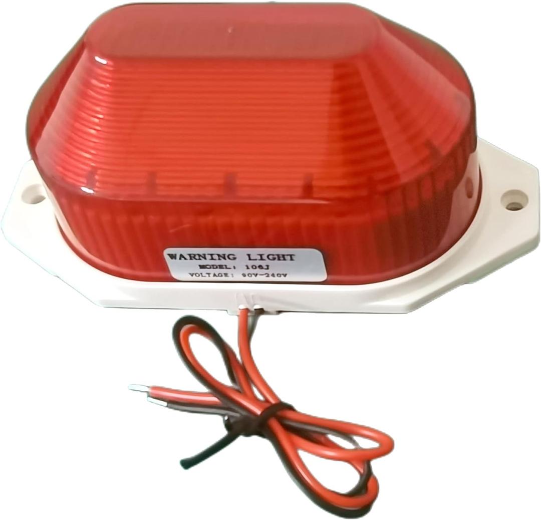 AC110V 120V Strobe Siren Industrial Warning Light and Sound Emergency Panic Alarm can Work with Smart Switch Plug (Not Include)