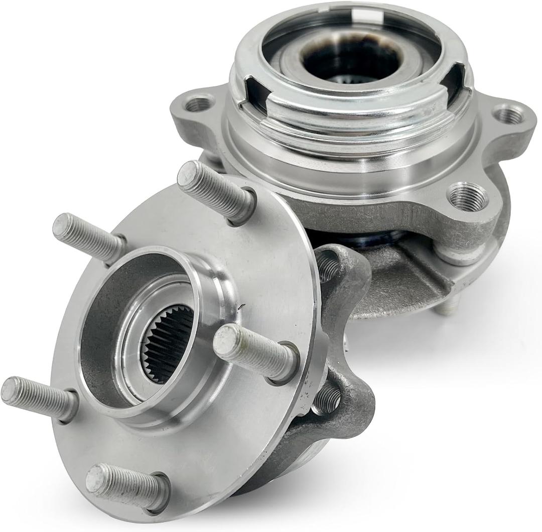 Pair 513294 Front Wheel Bearing Hub Assembly Compatible with Nissan Altima 2007 2008 2009 2010 2011 2012 (Fits 2.5L 4-Cylinder Models Only), for 2013 Altima 2.5L Coupe Only, 5 Lug w/Encoder ABS