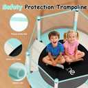Fitinone Trampoline for Kids, 5 FT Indoor & Outdoor Toddler Trampoline with Safety Enclosure Net, Birthday Gifts for Kids, Gifts for Boy and Girl, Age 3-8