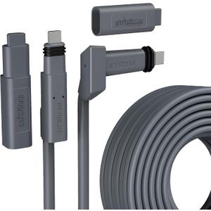 YuanLey STARGEAR 32.8FT Starlink Cable for Starlink Actuated Gen 2, Standard Starlink Rectangular Satellite V2 Replacement Cable Waterproof with End Cap (10M)