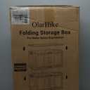 OlarHike 97QT Stackable Storage Bins with Lids - Folding Storage Box with Doors and Wheels, Collapsible Plastic Storage Drawers for Closets and Organization, Garage, 3 Pack Cubes, Gifts for Family