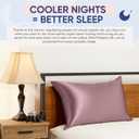 Blissy Silk Pillowcase - 100% Pure Mulberry Silk - 22 Momme 6A High-Grade Fibers - Silk Pillow Cover for Hair & Skin - Regular, Queen & King (Plum, Standard)