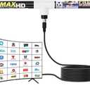 Magic Stick TV Antenna - Indoor Outdoor TV Antenna Up to 60 Miles Range - Enhanced USA Patented Digital Antennas for HDTV Clear HD Channels - 20ft Cable.