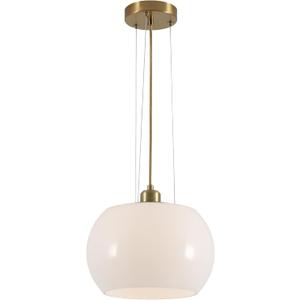 BOKT 1-Light Gold Dome Pendant Light Mid Century Modern White Globe Pendant Lighting Kitchen Island Brass Dining Hanging Ceiling Lamp Single Large Glass Ball Pendant Lamp