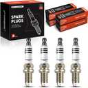 A-Premium Iridium & Platinum Spark Plugs Compatible with Chevrolet Cruze/Volt 2011-2015, Cruze Limited 2016-2016, Sonic 2012-2018 & Cadillac ELR 2014-2016, 1.4L, Pack of 4