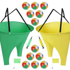 yofit 24Pcs Granny Pants Yard Game Funny Field Day Outdoor Games for Adults Kids and Family Gaint Pant Set for Brithday Party Tossing Games Activities for Groups