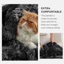 Bedsure GentleSoft Fluffy Black Blanket Cozy Gifts for Men, Black Home Decor Soft Fuzzy Plush Thick Warm Sherpa Fleece Faux Fur Throw Blanket for Couch Bed, Living Room College Dorm Decor, 50x60