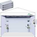 Acepic Instant Canopy Sidewalls 10x10 FT for Pop Up Canopy, Waterproof and UV Protection, 300D Polyester Canopy Walls with 6 Pockets, White/Silver(3PCS Sidewall Only, Canopy Tent NOT Included)
