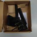 Estmoon Door Lock Matte Black Door Knob with Lock, Heavy Duty Keyed Front Door Handle Exterior Lockset, Entrance Exterior Door Knob for Bedroom, Bathroom, Front Door, Office, 1 Pack