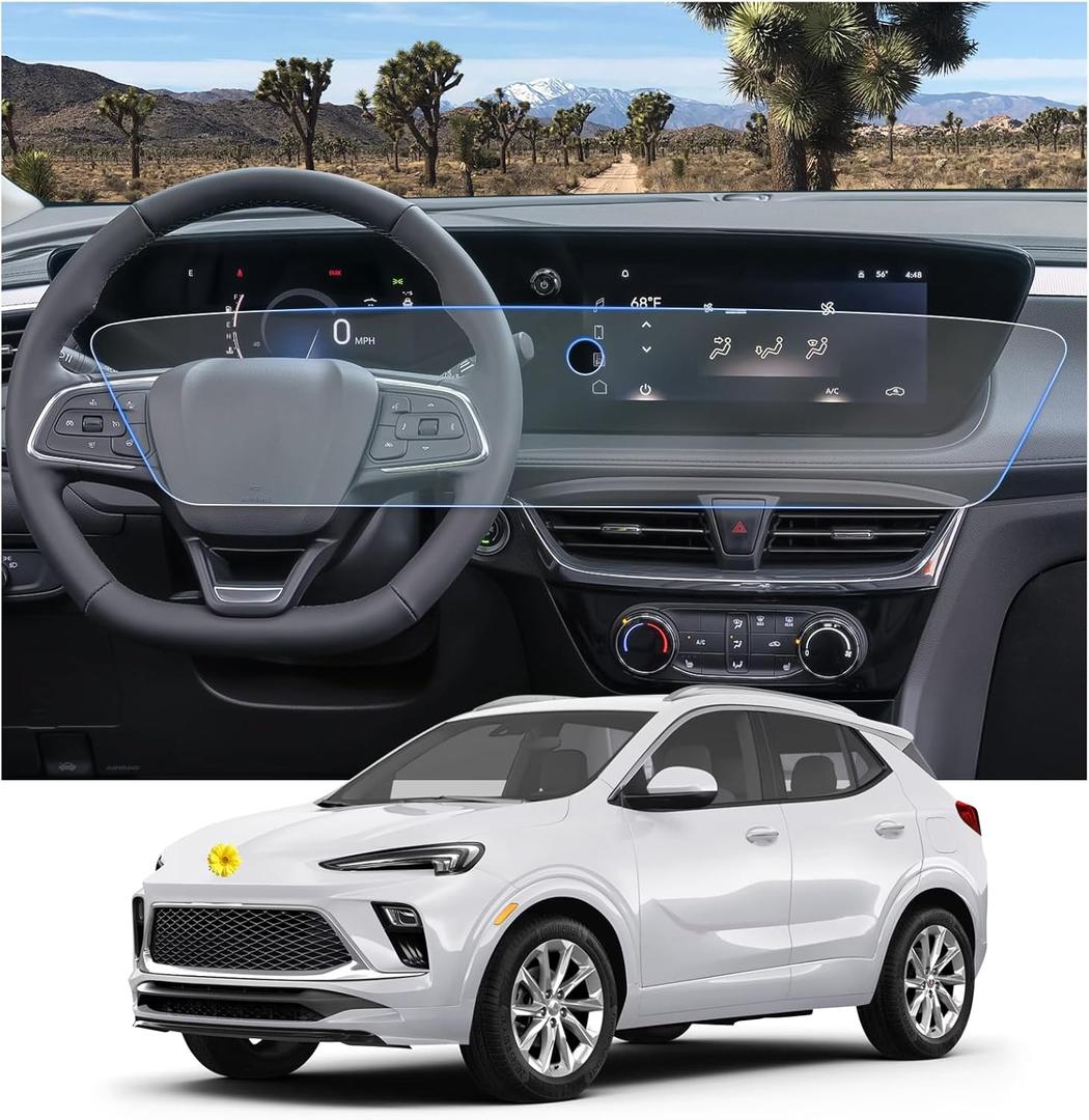 CDEFG 2PCS for 2024 2025 2026 Buick Envista Screen Protector for 2024-2026 Buick Encore GX/Buick Envista Avenir/Sport Touring/Preferred Accessories,HD Clear Anti Glare