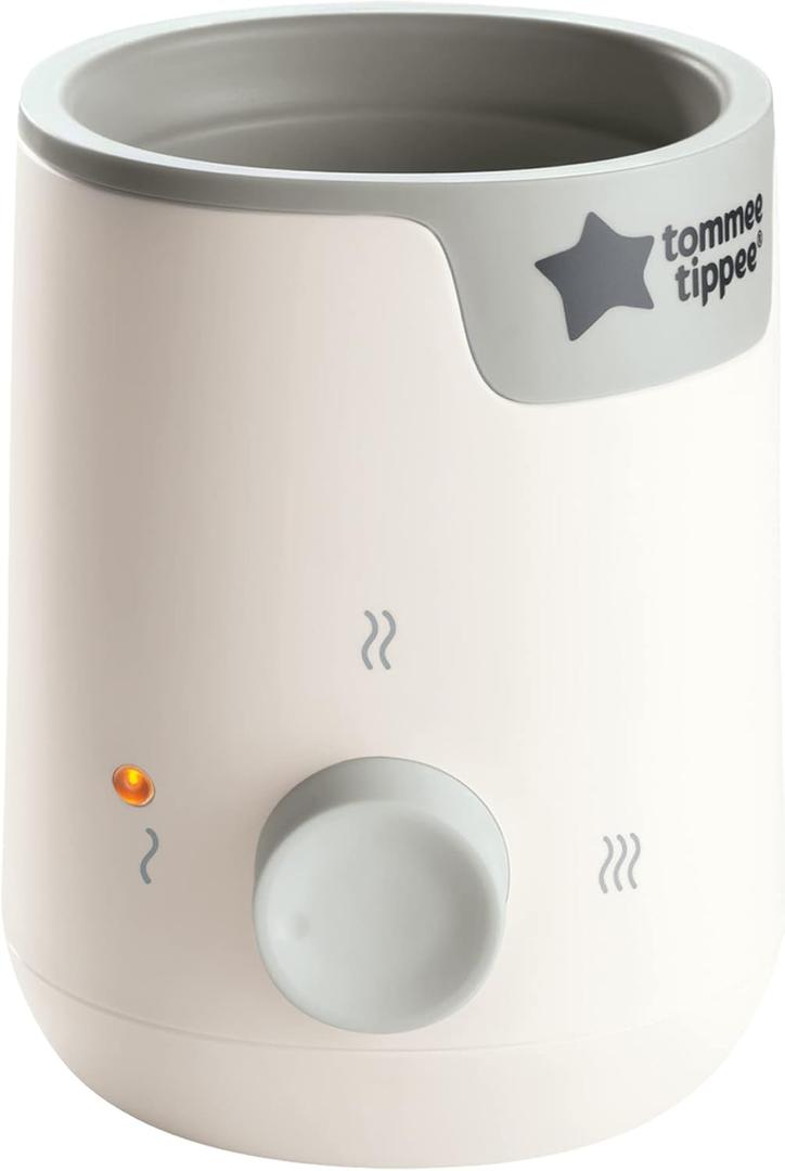 Tommee Tippee Easiwarm Bottle Warmer, Warms Breast Milk and Formula Bottles to Body Temperature in Minutes, Automatic Timer, One-Dial Operation, White