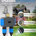 WiFi Sprinkler Timer, Smart Bluetooth Hose Timers, Water Timer for Garden Hose with APP, Digital Automatic Irrigation System Compatible with Alexa Google, for Outdoor Garden Lawn, 2 Outlet