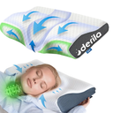Derila Cervical Neck Pillow for Sleeping - Ergonomic Neck Support Pillow for Back, Stomach, Side Sleeper Contour Memory Foam Pillows for Shoulder Relief 12.2" x 16.9" x 3.14"