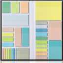 Mr. Pen- Transparent Sticky Note Set, 1650 Sheets, Pastel Colors, Tabs, Dividers, Translucent Planner Notes