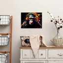 Monkey Street Graffiti Wall Art Boys Room Decor Abstract Banksy Animal Canvas Art Painting for Living Room Office Wall Decor Home Decoration Watercolor Gaming Monkeys Poster Prints Artwork 12x16 (TYDXX)