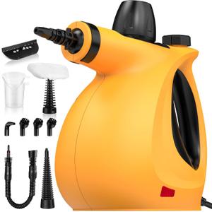 Handheld Pressurized Multi-Surface Steam Cleaner, Ease of Cleaning 100% Chemical-Free Steam Cleaner for Home with 11pcs Accessories, Portable Steamer for Deep Cleaning Tile, Grout, Window, Couch,Car