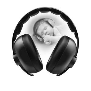 Baby Headphones Noise Cancelling Headphones for Babies for 3 Months to 3 Years (Black)