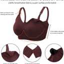 Nursing Bras for Breastfeeding 3 Pack Seamless Maternity Bras Pregnancy Sleep Bralette with Extra Bra Extenders and Clips (S)