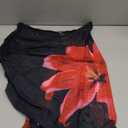 SweatyRocks Women's Floral Print One Piece Control Swimsuit Monokini with Cover Up Beach Skirts Swimwear (Large, Black)