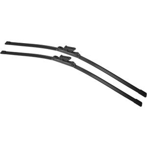 X AUTOHAUX 2pcs 28"+28" Silicone Front Windshield Wiper Blade for Ford Focus 2012-2017 Windscreen Wiper OE Replacement Set All-Seasons Top-Lock/Push Button