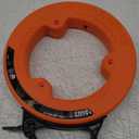 Klein Tools 56335 Flat Steel Electrical Fish Tape, 25-Foot 1/4-Inch Wide Spring Steel Tape, Slim Plastic Tip, Laser Etched 1-Foot Markings