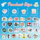 50 Pcs Inspirational Jesus Christ Water Bottle Stickers, Religious Bible Verses Faith Laptop Decals, Kids Teens Adults Waterproof Vinyl Phone Cases Diary Scrapbook Skateboard Luggage